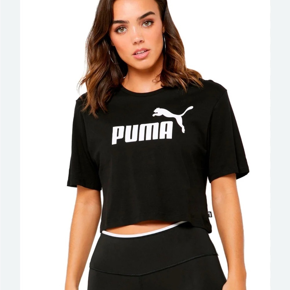 PUMA Women's Black Crop Top size small